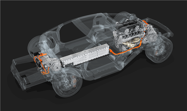 V12自吸发动机+三电机！兰博基尼旗舰跑车动力信息公布：超千匹
