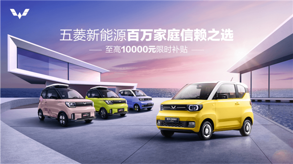 2万元能买宏光MINI EV？五菱新能源限时补贴 最高1万元